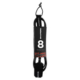 8ft Big Wave Leash - Black