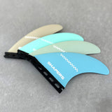Sheldon Simkus S-TEK Thruster Fin Set - Medium Mint Blue