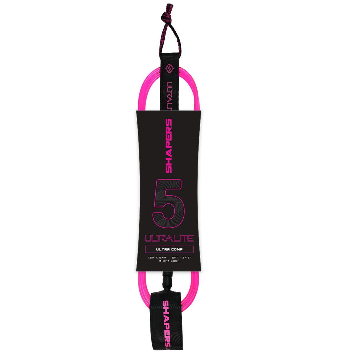 5ft Ultra-Lite Comp Leash - Pink