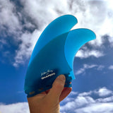 Asher Pacey 5.59" Twin Fin  - Trans Blue