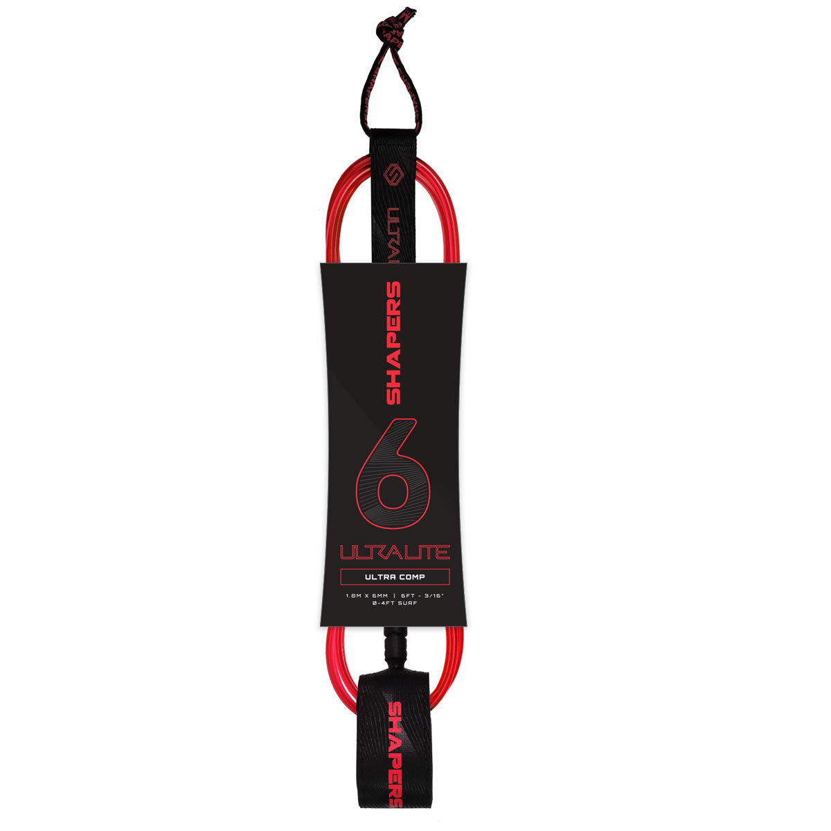 6ft Ultra-Lite Comp Leash - Red