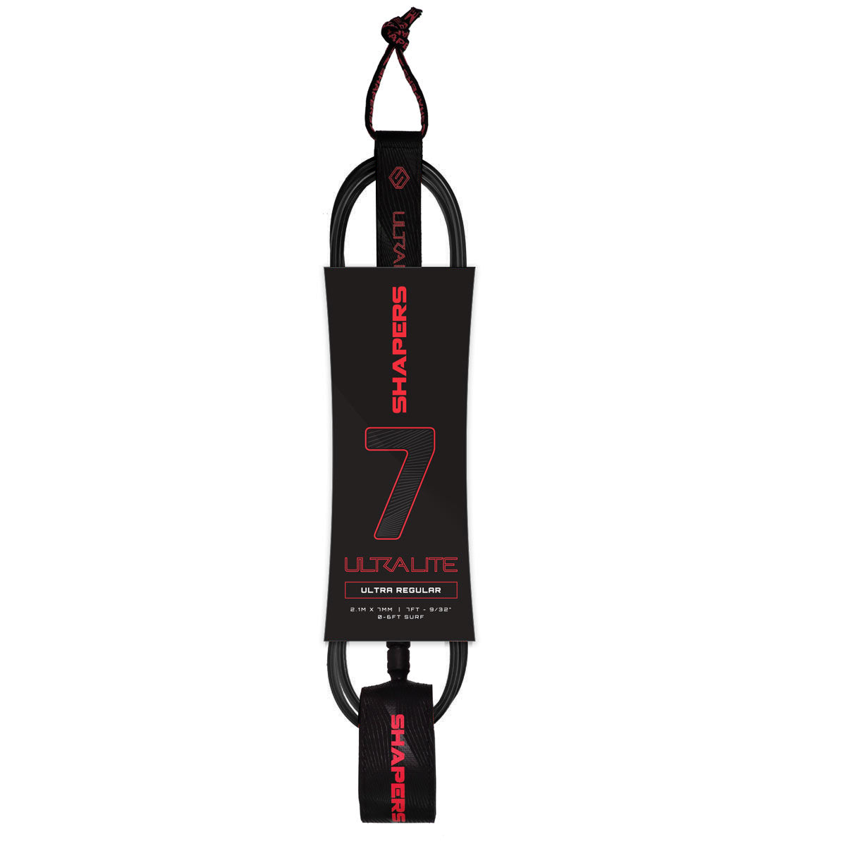 7ft Ultra-Lite Regular Leash - Black