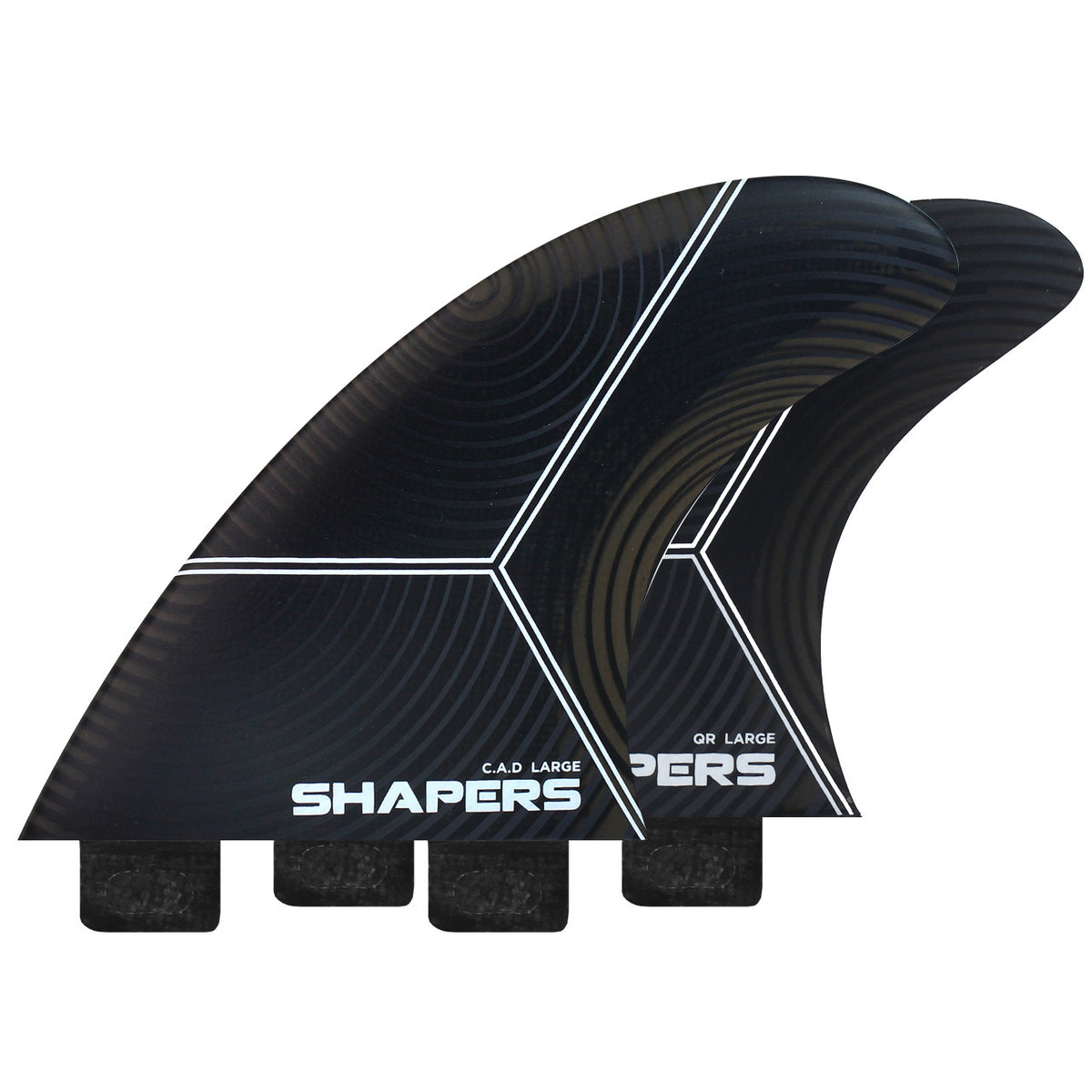 C.A.D Air-Lite Quad Fin Set - Large - S2 Tab