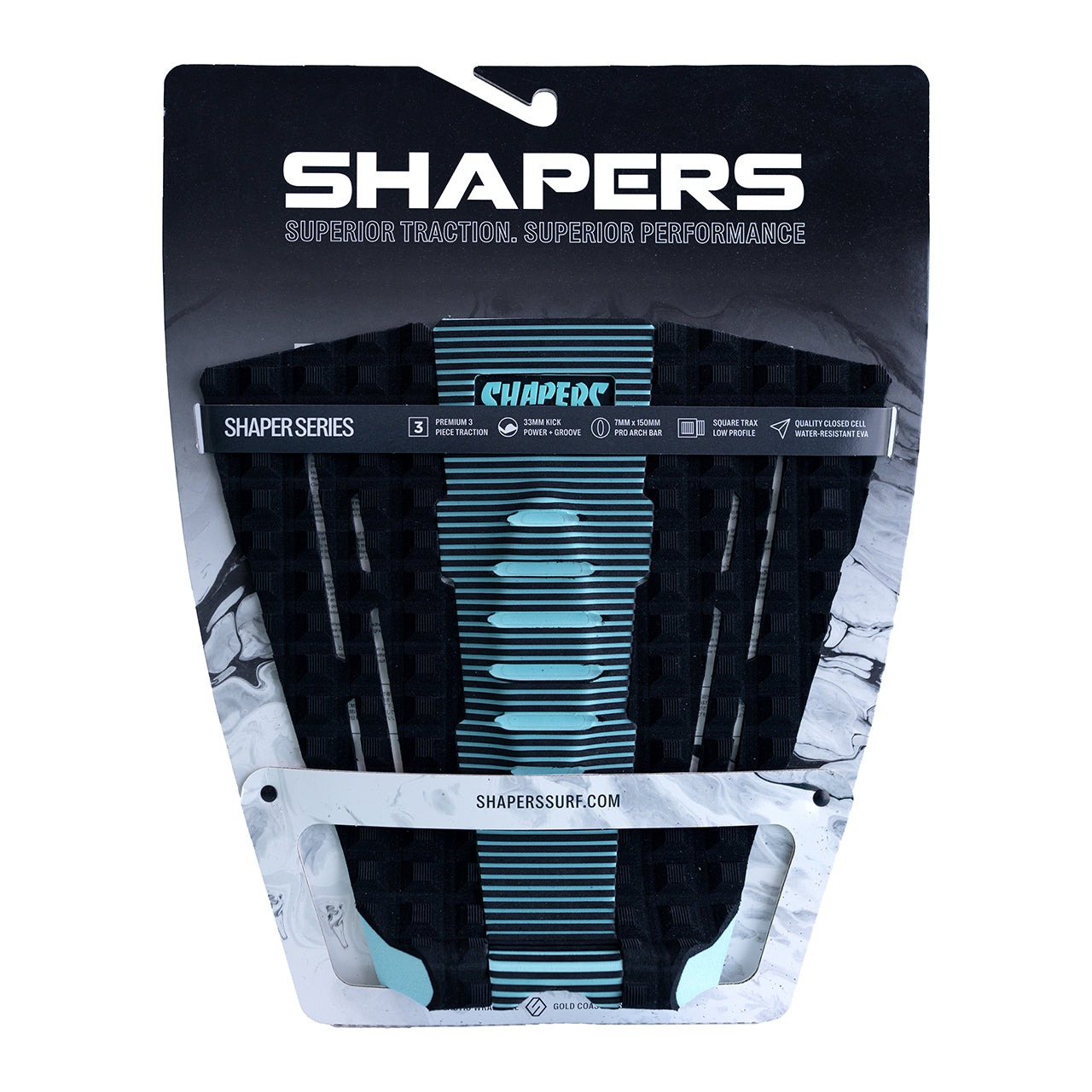 The Shaper Traction Pad - Black/Blue