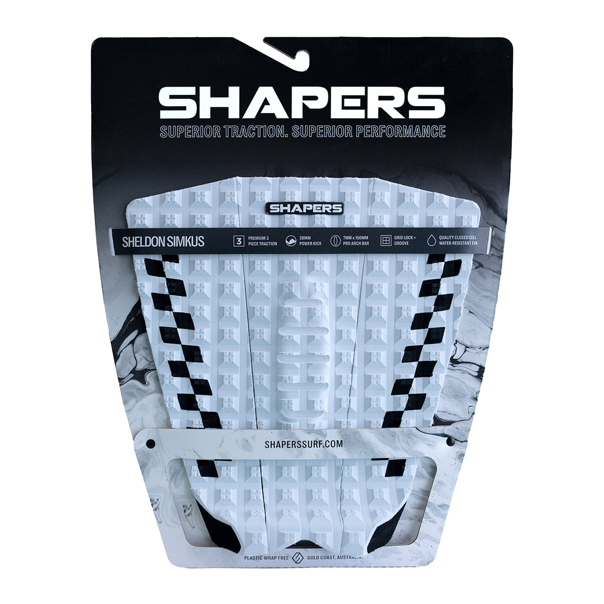 Sheldon Simkus Pro Model 5 & 3 Piece Traction : White