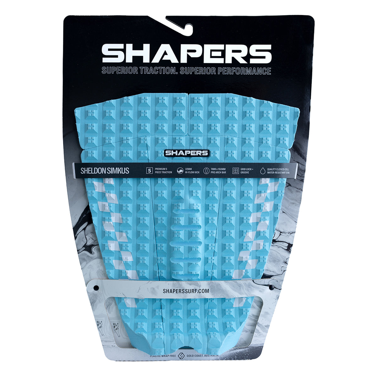 Sheldon Simkus Pro Model 5 & 3 Piece Traction : Blue / White