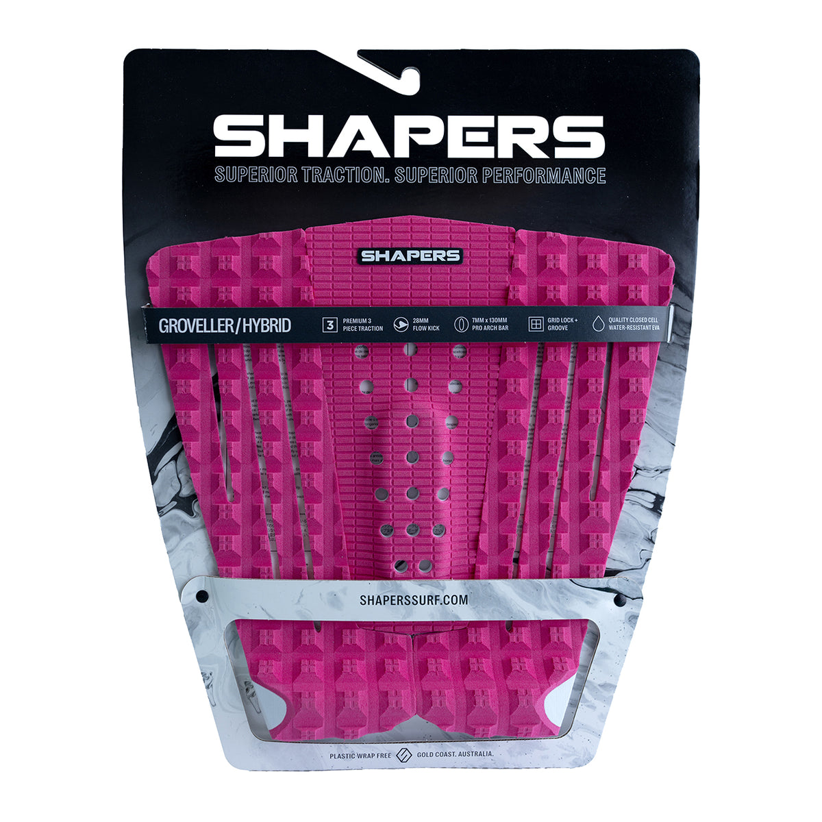 Groveller Hybrid Traction Pad 3 Piece : Rose Pink
