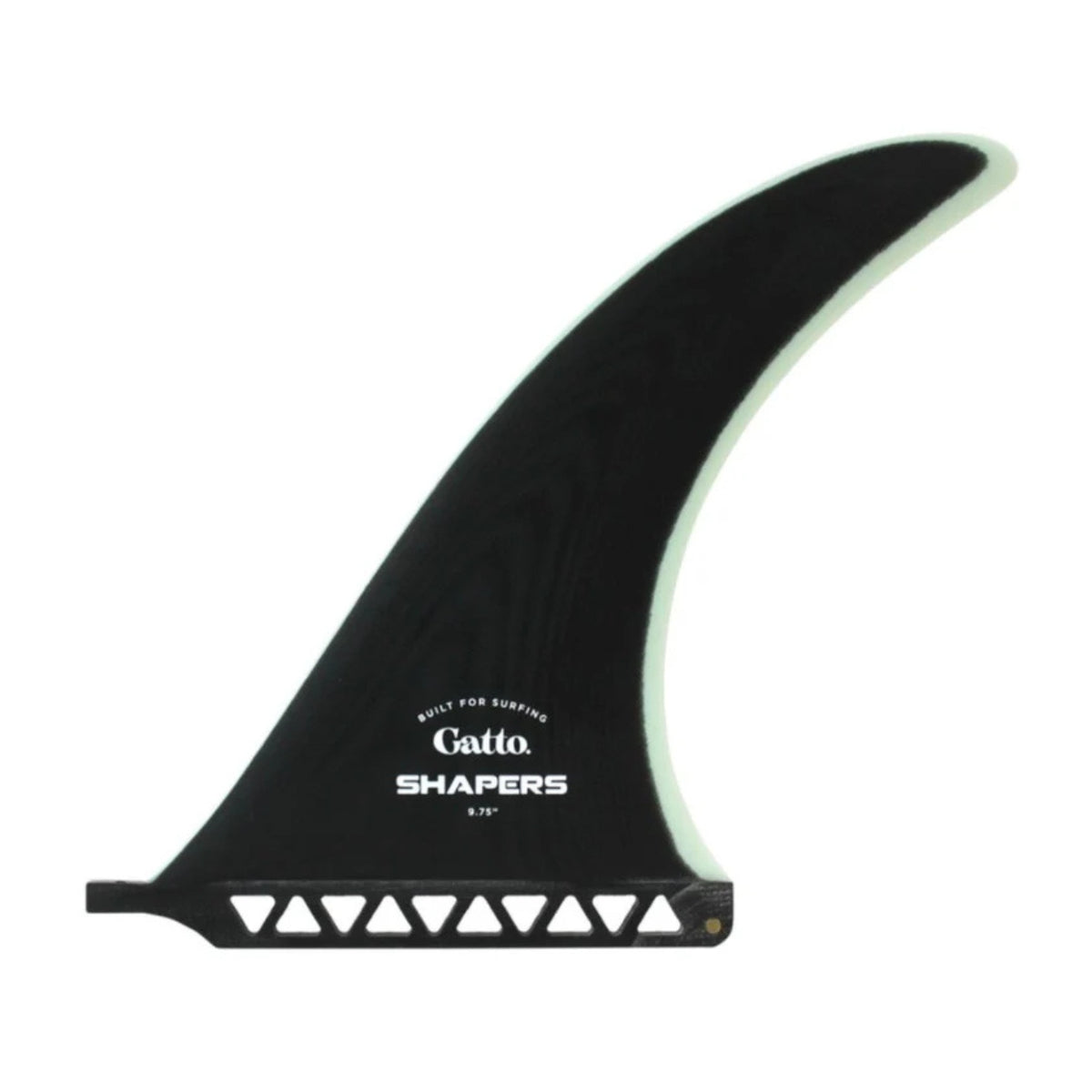 Gatto Longboard Fin 9" 9.75" 10.25" - Black Clear