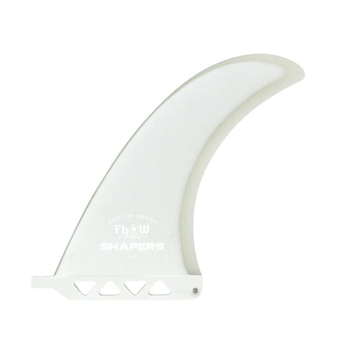 Flow Series Longboard Fin 8" 9" 10" - White Clear