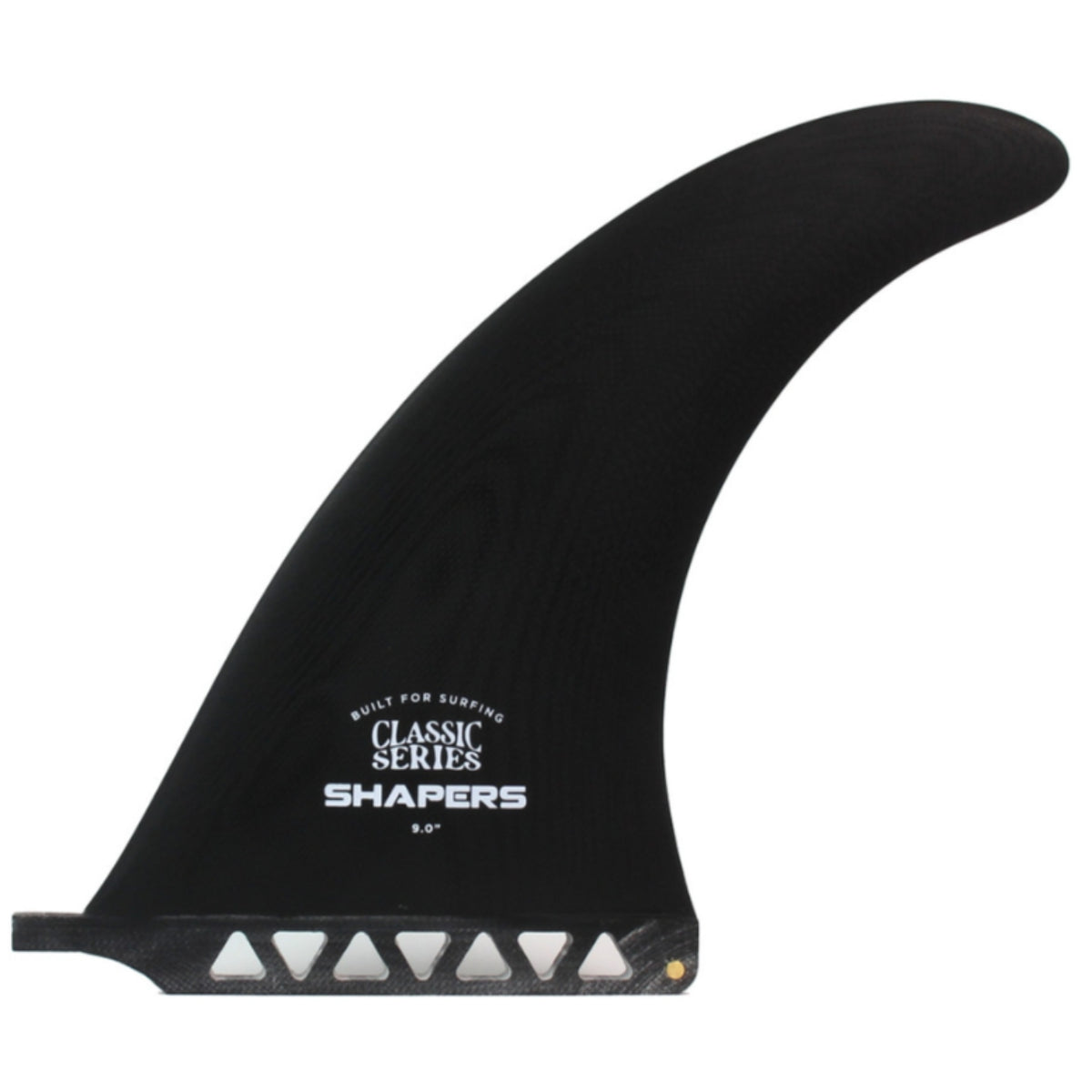 9" Classic Series Longboard Fin - Solid Black