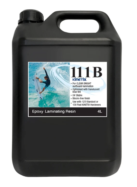 Kinetix 111B Epoxy Laminating/Filler Resin 4L: Ultra Bright/Blue