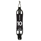 10Ft Longboard Leash Ankle : Black