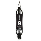 9Ft Longboard Leash Ankle : Black