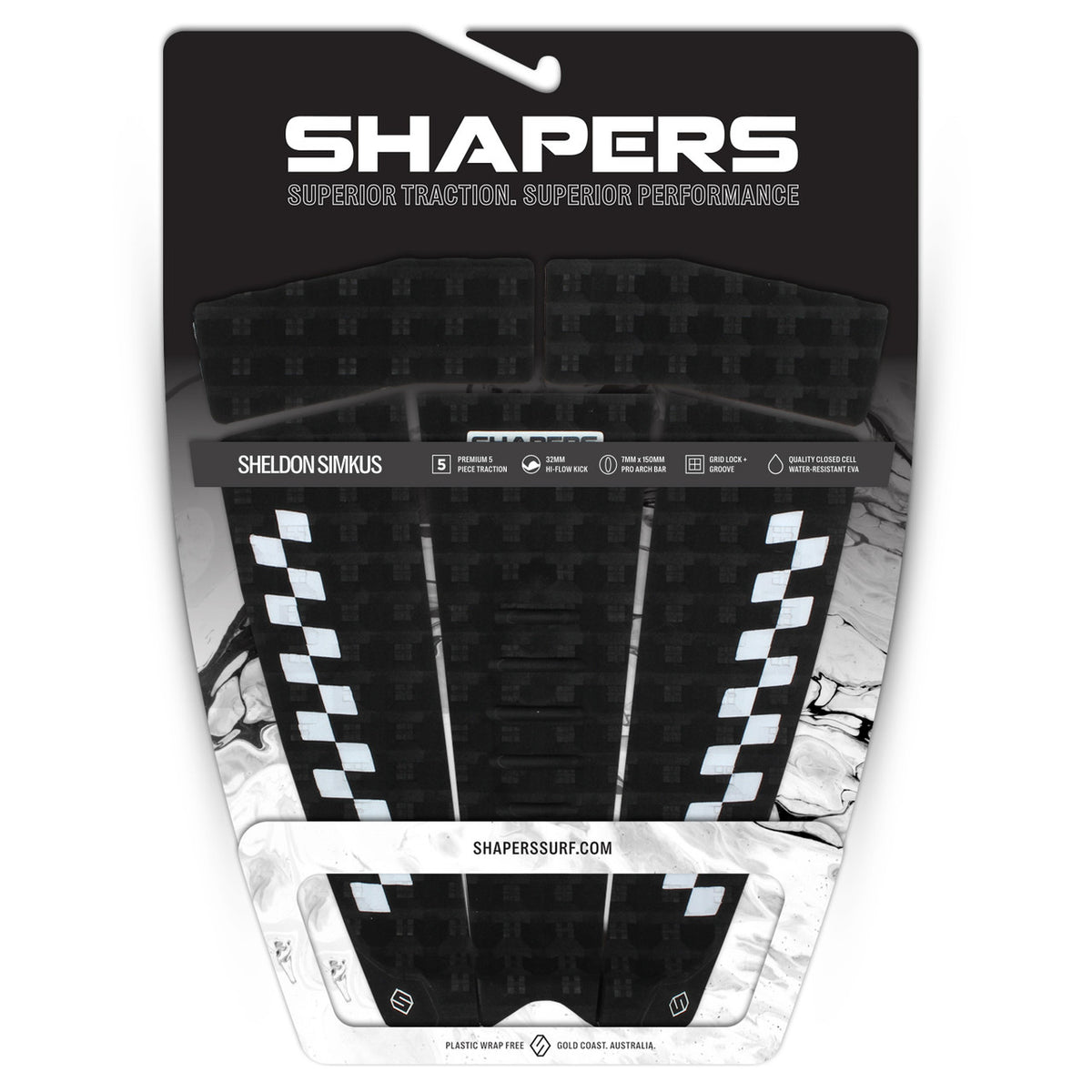 Sheldon Simkus Pro Model 5 & 3 Piece Traction : Black